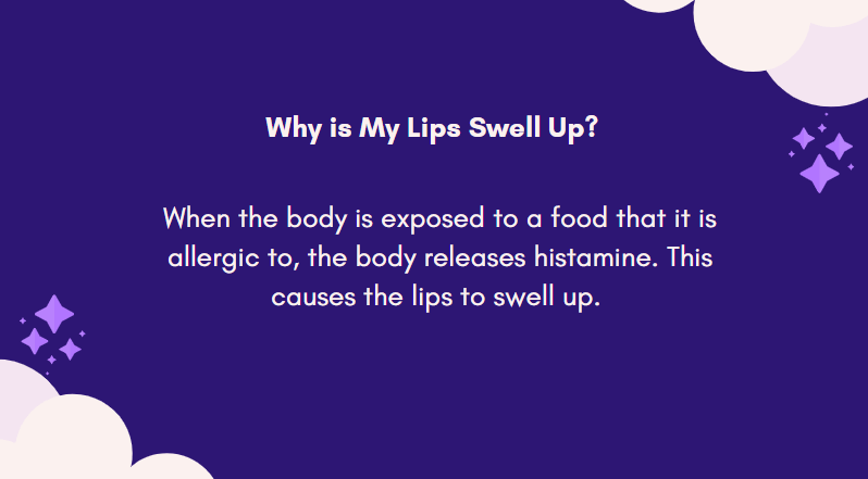 swollen lips allergy food