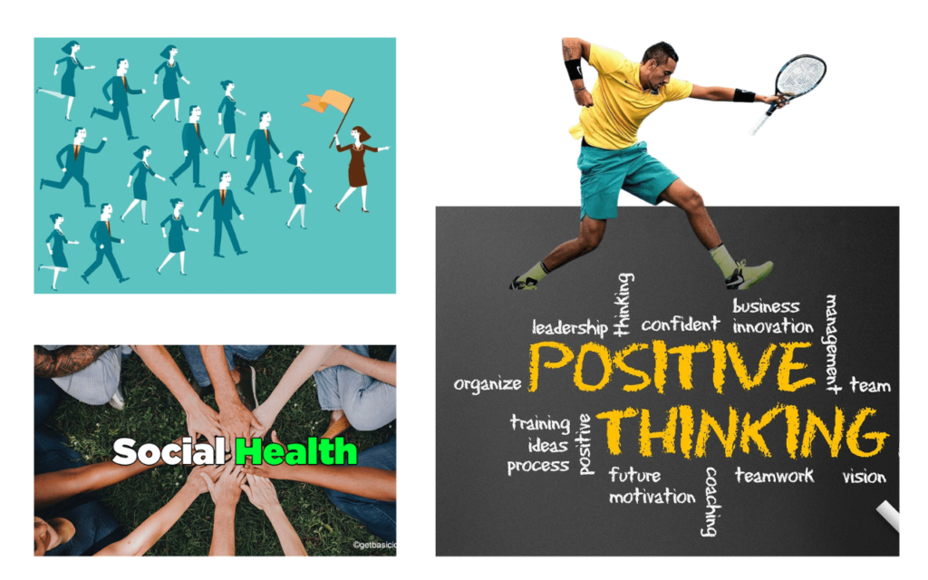 How can individual sports positively influence social health?
